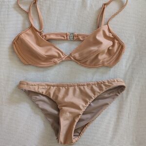 Peach Bikini Set
